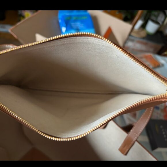 POLÈNE Brown Leather Tote Bag - Picture 9 of 10